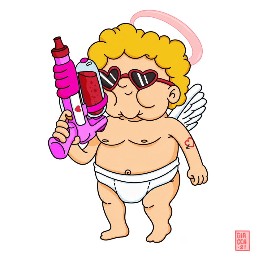 Cupido, illustrazione di Giacomo Nocciola