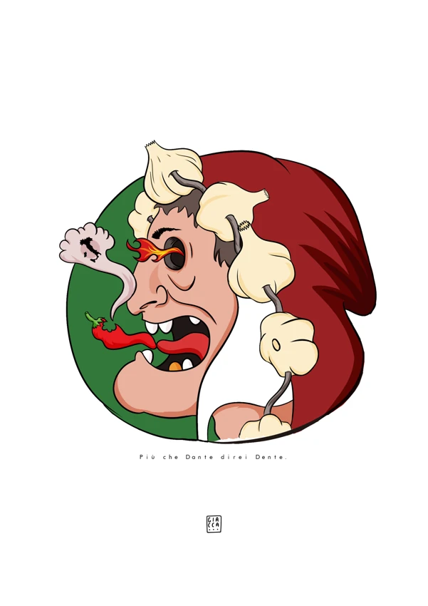 Dente Dante, illustrazione di Giacomo Nocciola
