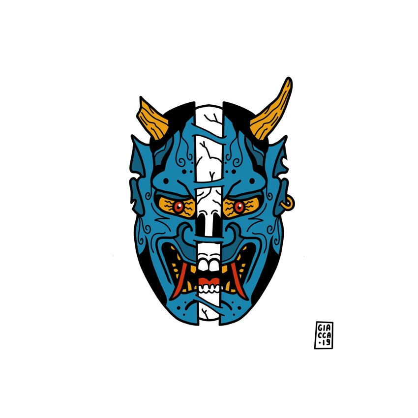 Mask, illustrazione di Giacomo Nocciola