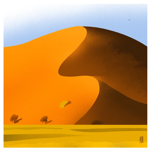 Dune, illustrazione di Giacomo Nocciola