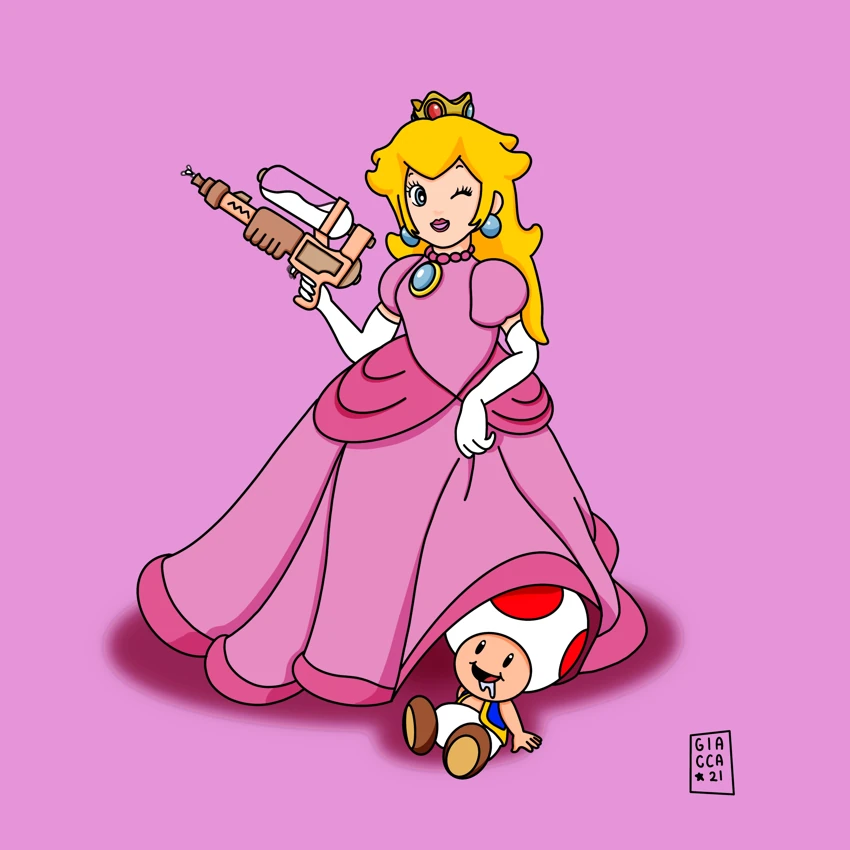 Peach, illustrazione di Giacomo Nocciola